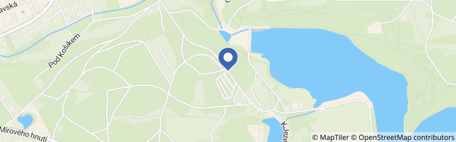 Mapa - Hostivařská přehrada