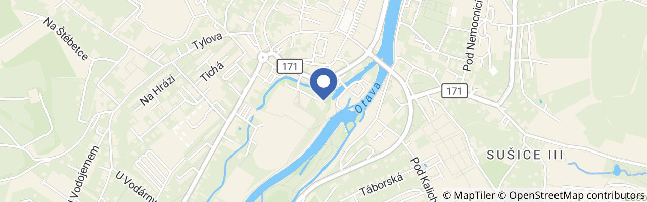 Mapa - Lanový park Prášily