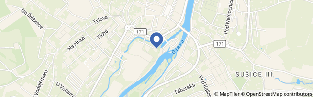 Mapa - Lanový park Prášily