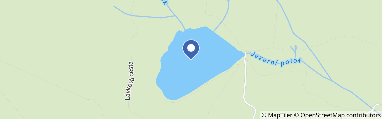 Mapa - Čertovo jezero