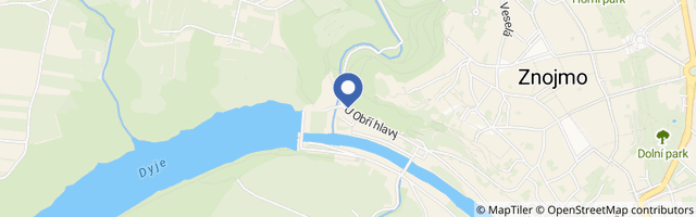 Mapa - Jižní Morava: Za vodáckými zážitky mírnou Dyjí