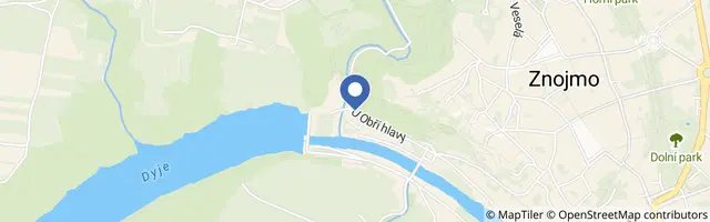 Mapa - Jižní Morava: Za vodáckými zážitky mírnou Dyjí