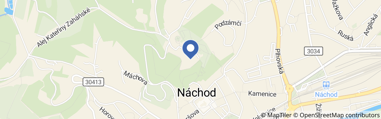 Mapa - Zámek Náchod
