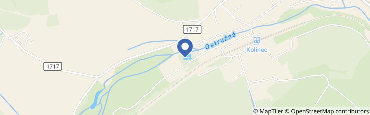 Mapa - Koupaliště Kolinec