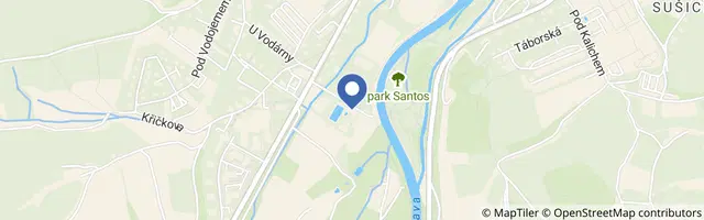 Mapa - Koupaliště Sušice