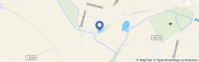 Mapa - Koupaliště Tesma