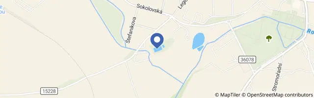 Mapa - Koupaliště Tesma