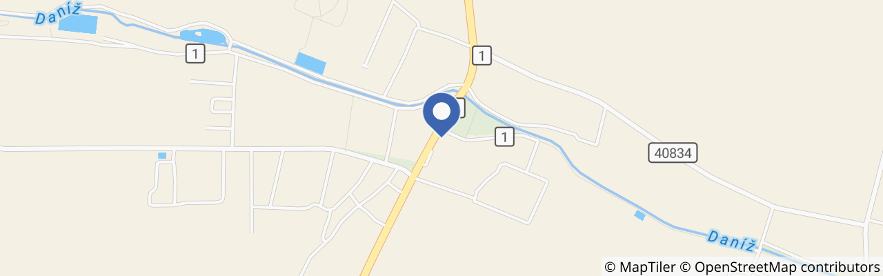 Mapa - Penzion Daníž
