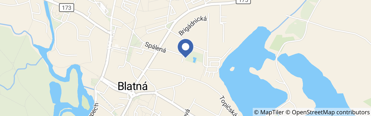 Mapa - Plavečák Blatná