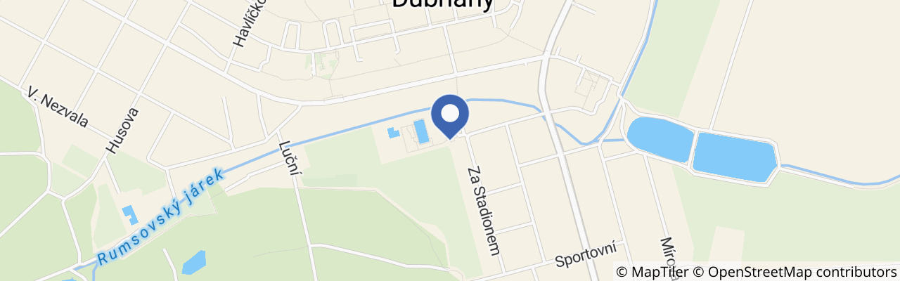 Mapa - Koupaliště Dubňany