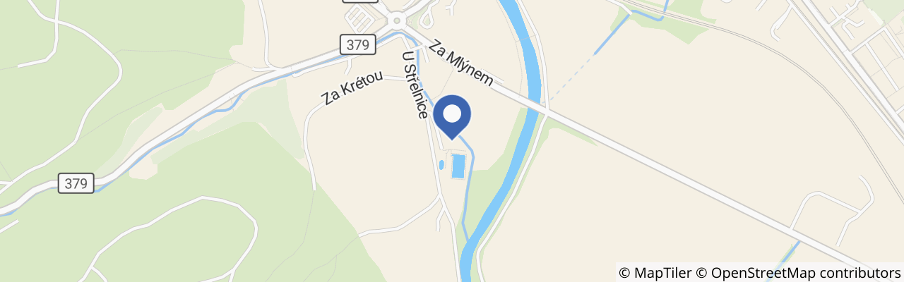 Mapa - Koupaliště Tišnov