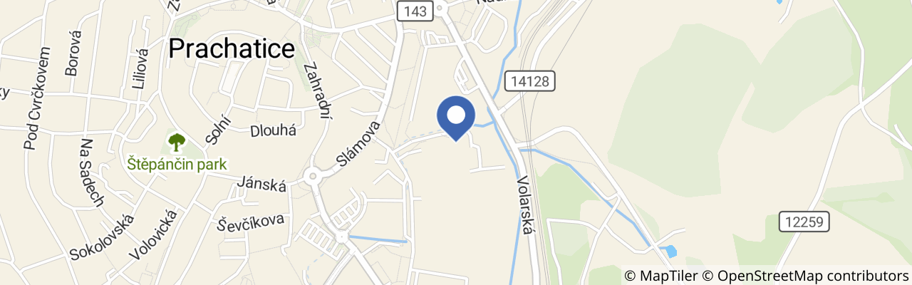 Mapa - Koupaliště Hulák