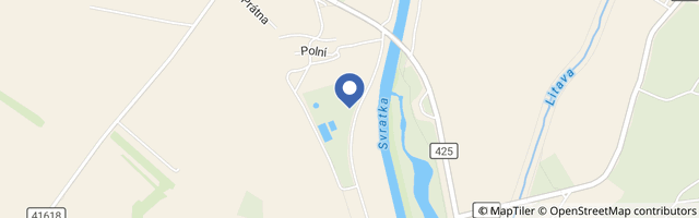 Mapa - Koupaliště Židlochovice