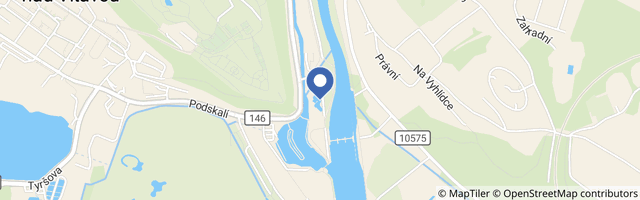 Mapa - Koupaliště Hluboká nad Vltavou