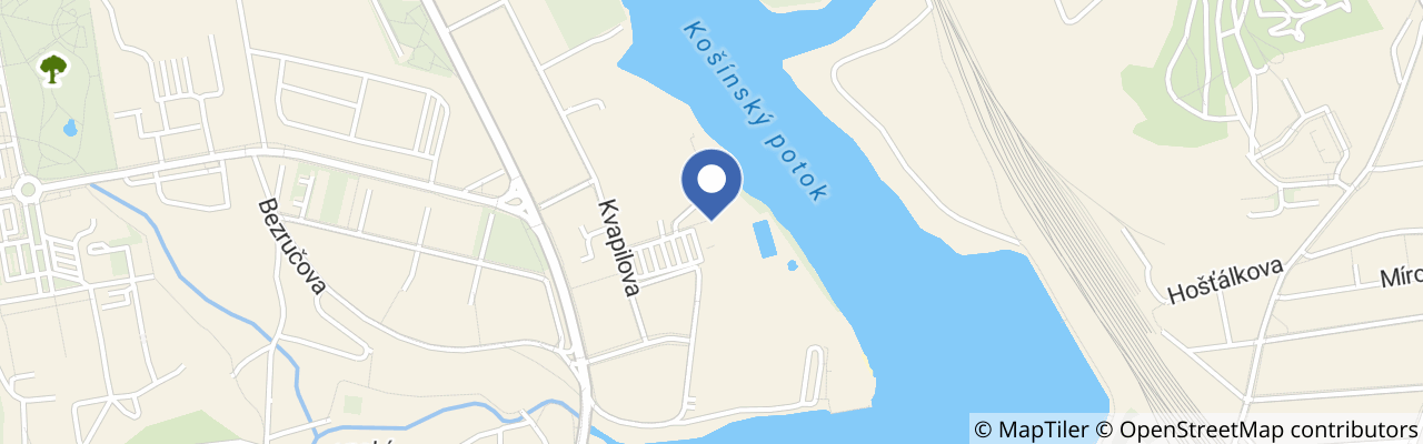 Mapa - Plavecký stadion Tábor