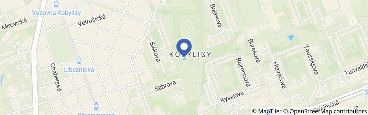 Mapa - Koupaliště Ládví