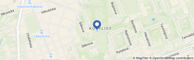 Mapa - Koupaliště Ládví