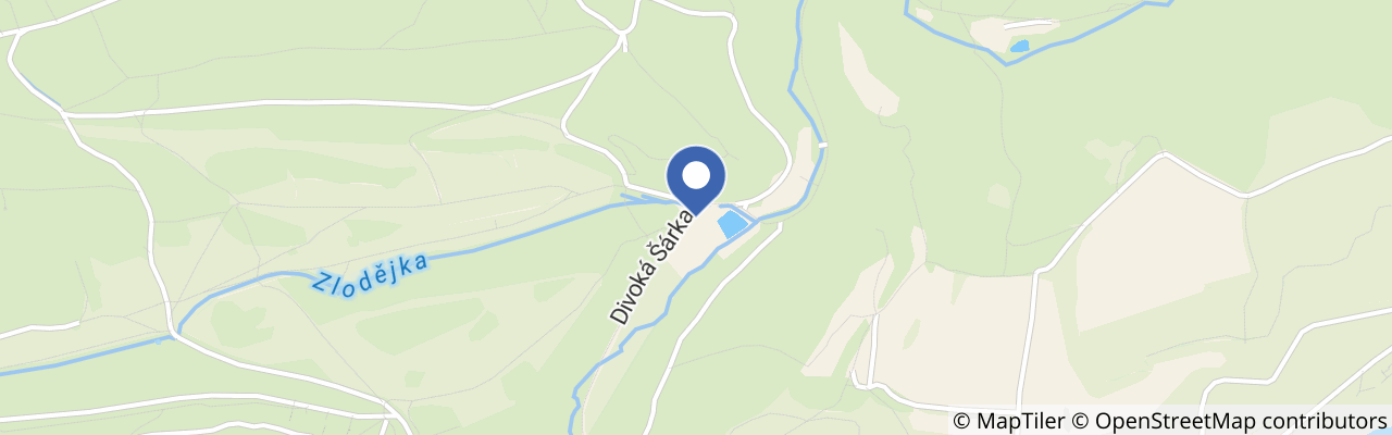 Mapa - Koupaliště Divoká Šárka