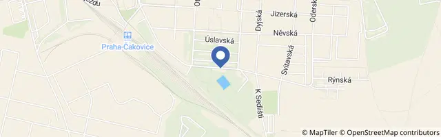 Mapa - Koupaliště Čakovice