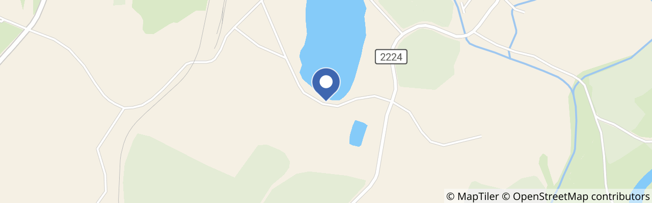 Mapa - Zatopený kaolinový lom Jimlíkov