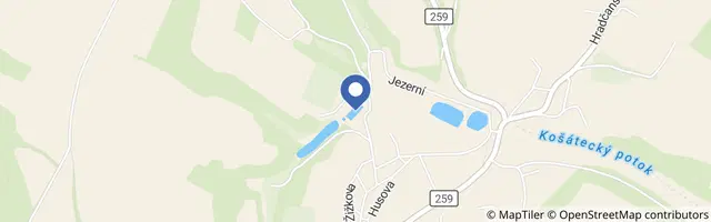 Mapa - Koupaliště Mšeno