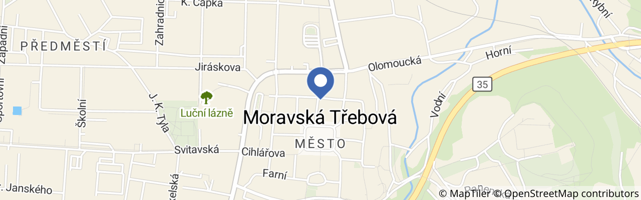 Mapa - Apartmány Cechovní