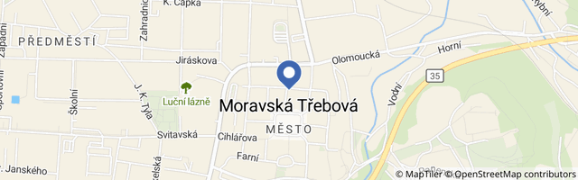 Mapa - Apartmány Cechovní