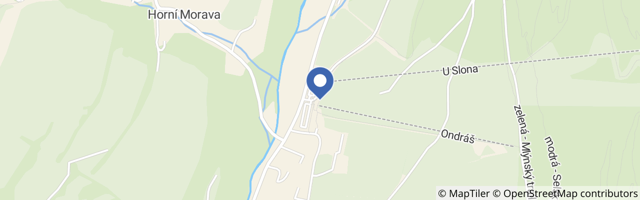 Mapa - Bobová dráha U Slona