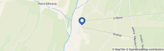 Mapa - Bobová dráha U Slona