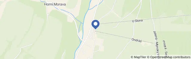 Mapa - Bobová dráha U Slona