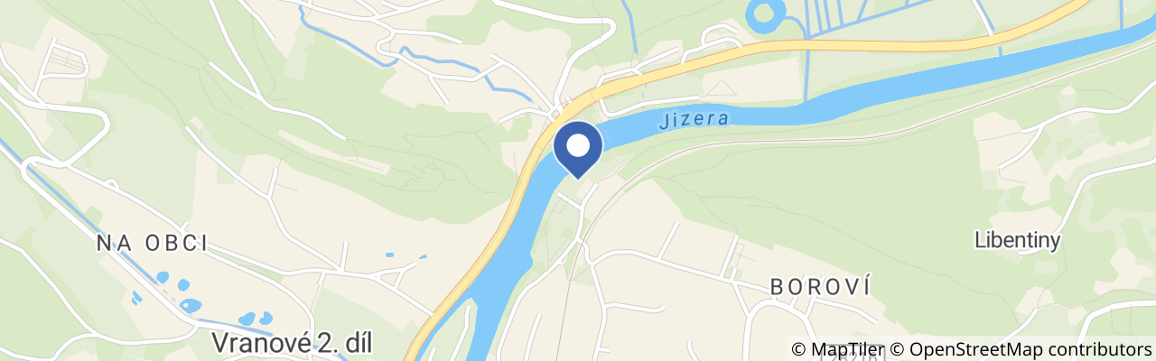 Mapa - Lanové centrum Malá Skála