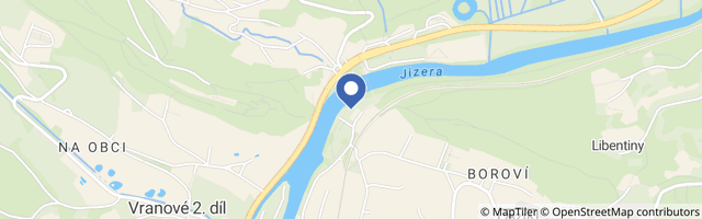 Mapa - Lanové centrum Malá Skála