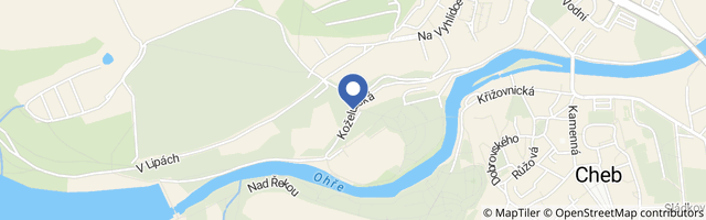 Mapa - Lanové centrum Trinity Cheb