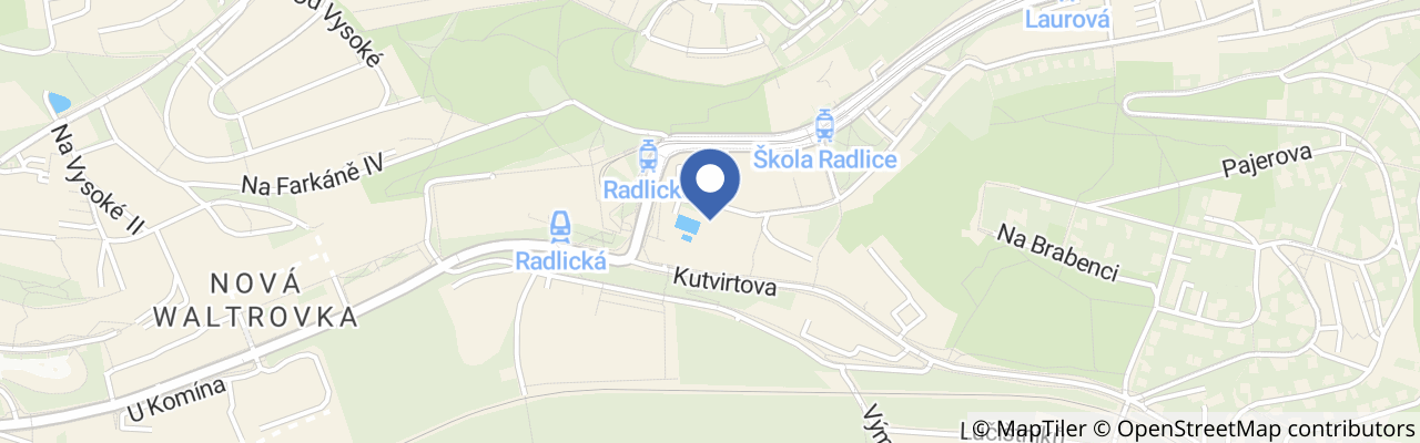 Mapa - Sportpark Radlice