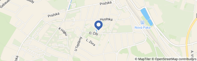 Mapa - Bazén Nová Paka