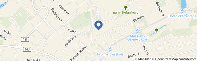 Mapa - Bazén Liberec