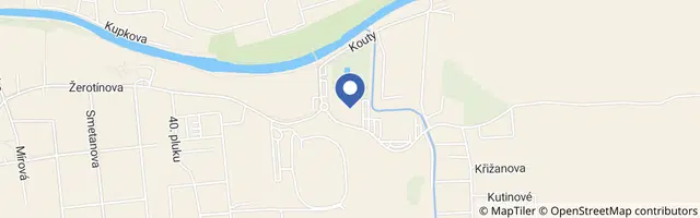 Mapa - Bazén Valašské Meziříčí