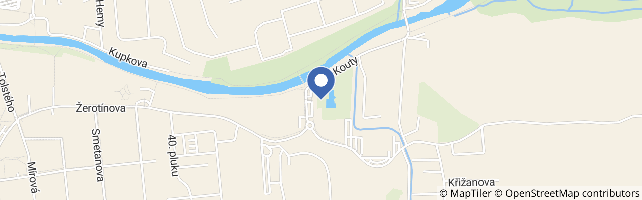 Mapa - Koupaliště Valašské Meziříčí