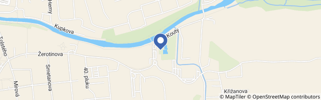 Mapa - Koupaliště Valašské Meziříčí