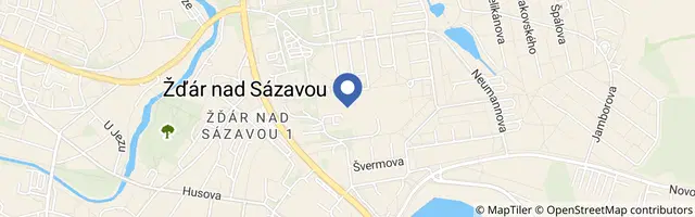 Mapa - Relaxační centrum Žďár nad Sázavou