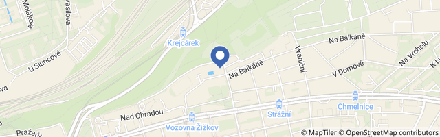 Mapa - Koupaliště Pražačka