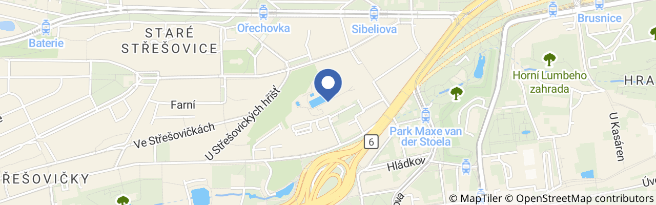 Mapa - Koupaliště Petynka