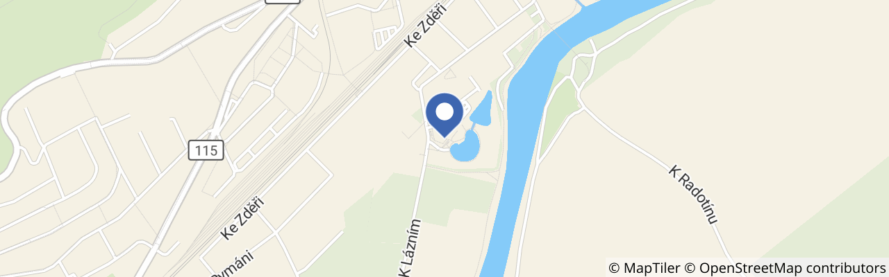 Mapa - Biotop Radotín