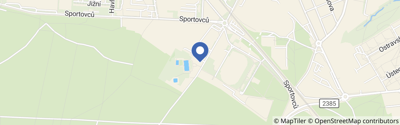 Mapa - Koupaliště Bažantnice