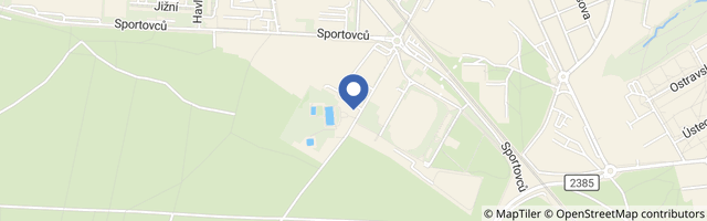 Mapa - Koupaliště Bažantnice