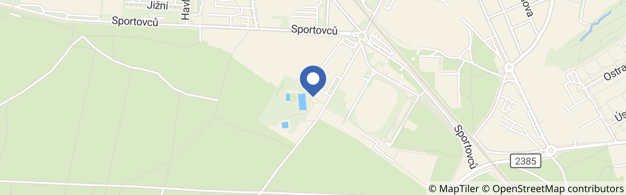 Mapa - Koupaliště Sletiště