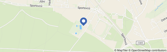 Mapa - Koupaliště Sletiště