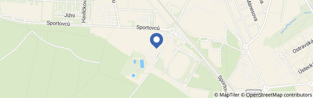 Mapa - Aquapark Kladno