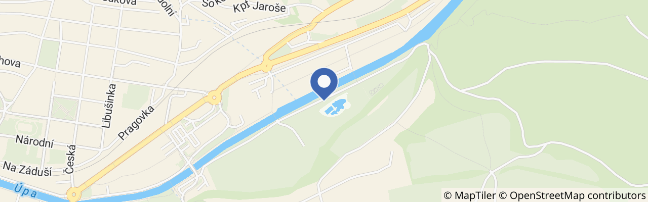 Mapa - Koupaliště Trutnov