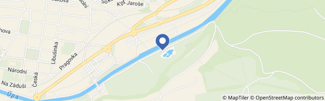 Mapa - Koupaliště Trutnov